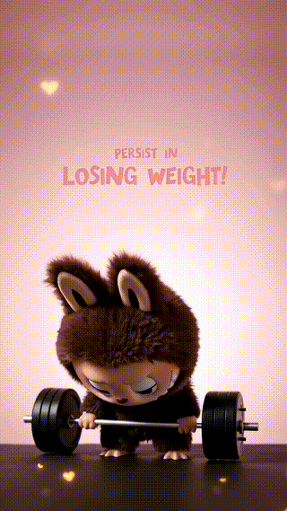 Labubu Practicing Weightlifting